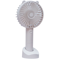 Mini ventilator pentru birou cu suport, incarcare USB, 3 trepte de viteza